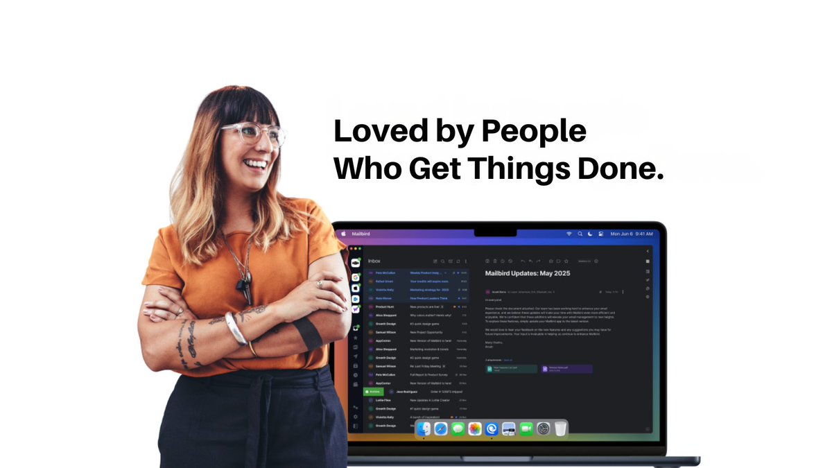 mailbird's tweet image. This one&apos;s for the people who actually get things done. ⚡️

You don&apos;t live in your inbox. You conquer it.

We&apos;re just here to provide the fast, unified tool to help you do it. Your inbox, under control.

#Productivity #MacApps #GetItDone #Mailbird