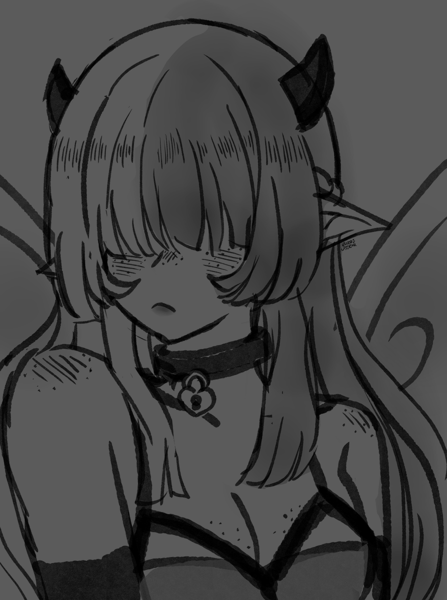 Yuzumeru's tweet photo. ✨Doodle of my OC Nymi with a hairstyle I love~ I think it really suits her! 🧡

🌸 Doodle da minha oc Nymi com esse cabelinho fofo 🧡 https://t.co/RaiQ1eQ5wb