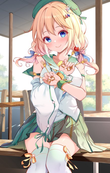 遅刻しちゃいましたが八弥ちゃんおめでとう㊗️💚
#温泉むすめ #温むす 