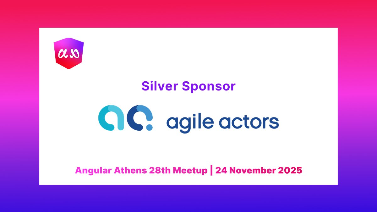 AthensAngular's tweet image. A big welcome to one of our Silver Sponsors, @AgileActors !

Thank you for supporting the Angular Athens community and helping us bring great talks to our members.

📅 Nov 24, 7 PM 
📍 Impact Hub Athens 
🔗 RSVP: meetup.com/angular-athens…

#angularathens #meetup