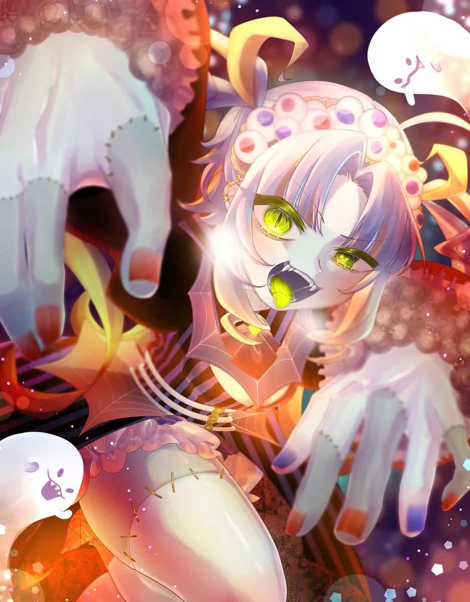 Raayu912's tweet image. \\ Booooooooo! //
大遅刻 #Halloween2025 #HappyHalloween  
#道端のやつ