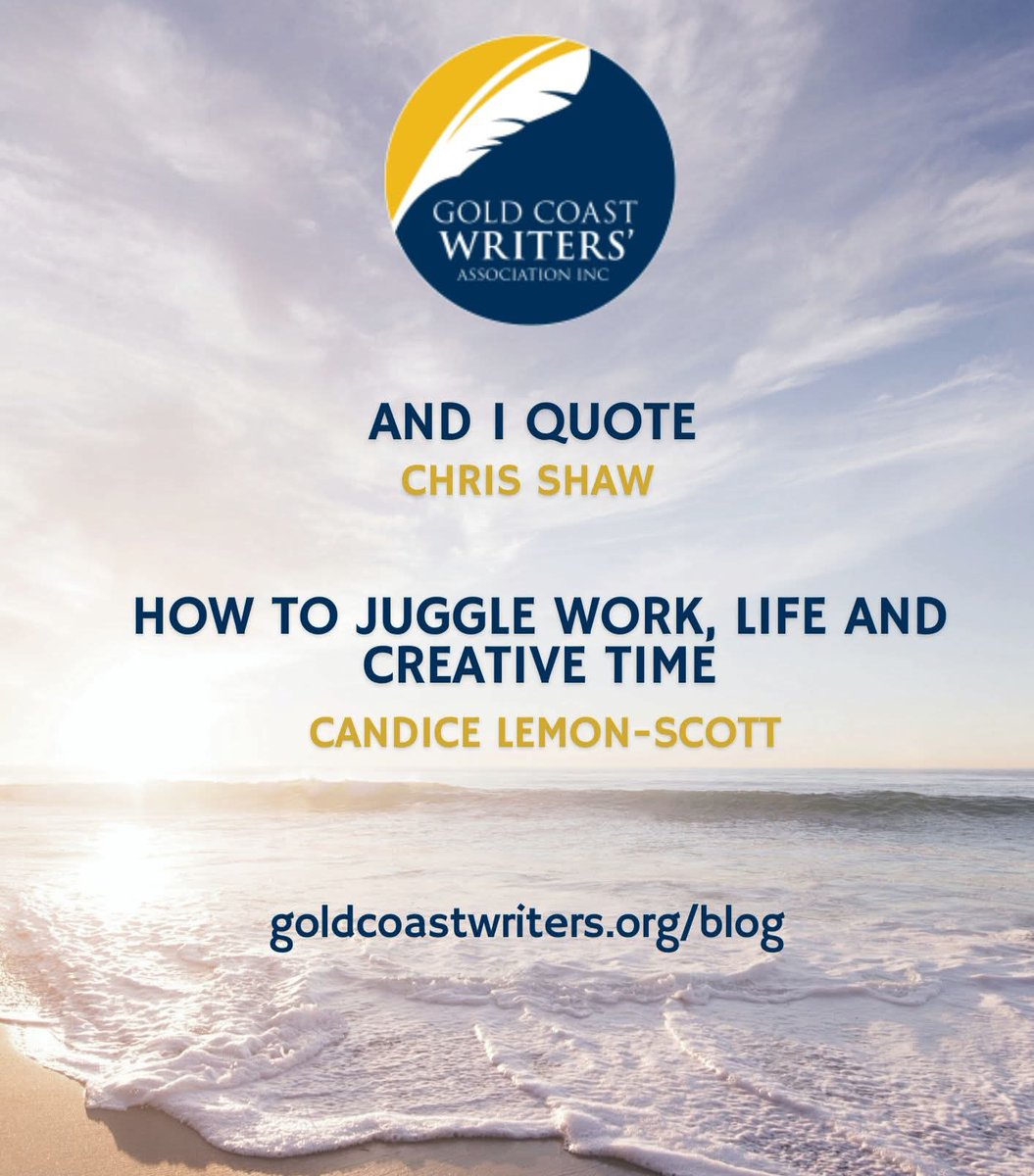 GCWritersAssoc's tweet image. Check out our latest blogs.  Food for thought whilst you are enjoying a cuppa or another beverage.

goldcoastwriters.org/blog

#GoldCoastWriters #WritingBlog #WritingCommunity #GoldCoast