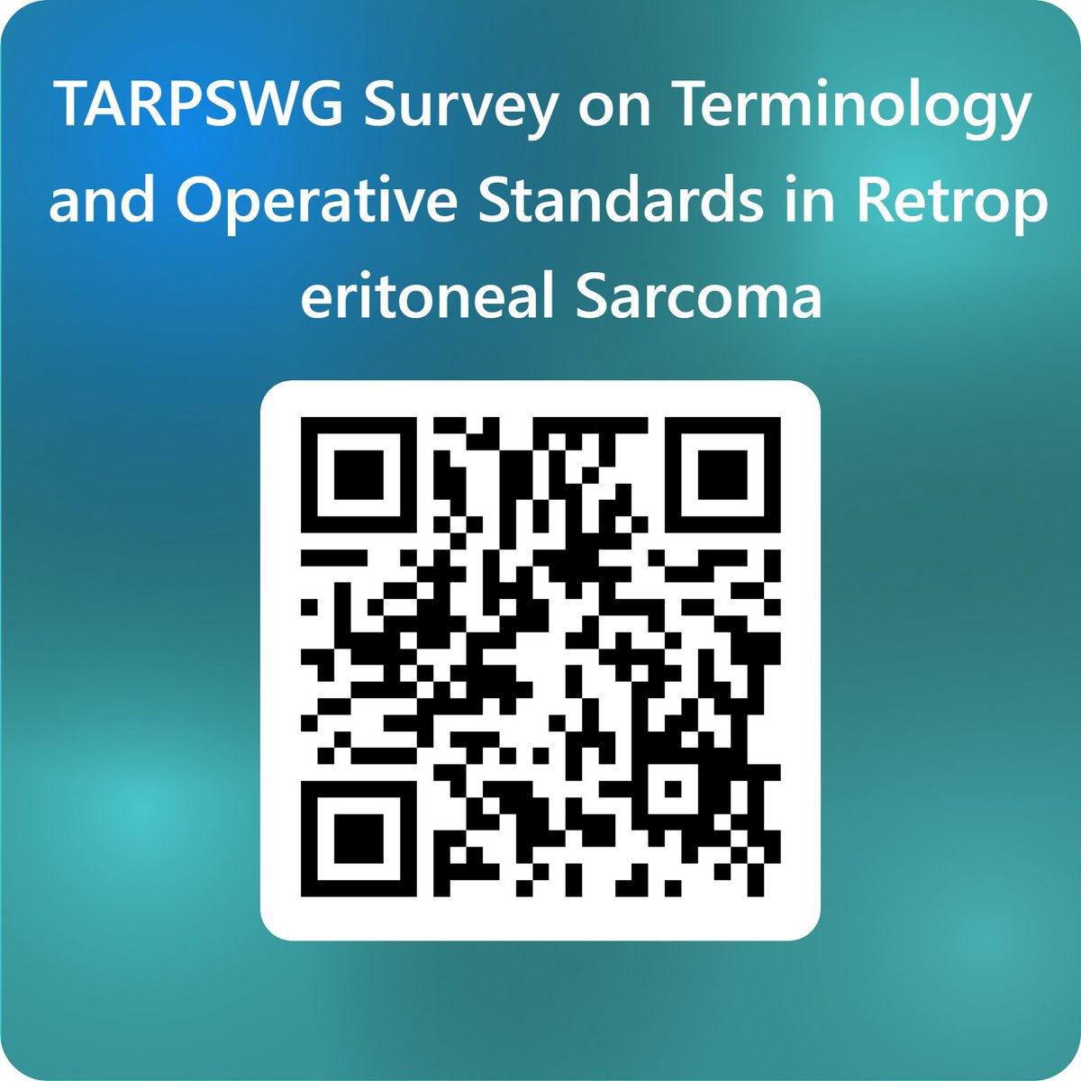 TARPSWG's tweet image. TARPSWG Team! #surgonc Don&apos;t forget to complete our survey on definitions / terminology and operative standards for #retroperitoneal #sarcoma today! Thank you for your participation! #CTOS2025 @ctosociety @SoMe4sarcoma 
 
forms.office.com/e/V178dWMLgP