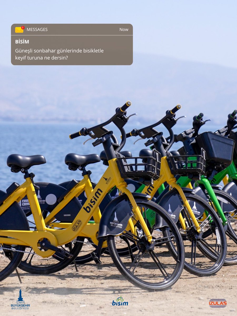 Güzel havaların ve ara tatilin keyfi Bisim ile çıkar!

Bisin hakkında detaylı bilgiye bisim.com.tr/adresinden ulaşabilirsiniz. 

#izmirbüyükşehirbelediyesi #bisim #izulaş