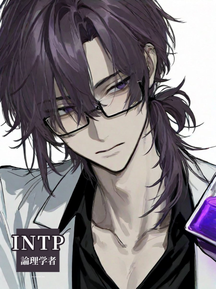 monogatari_boy's tweet image. 【MBTI 分析家グループ💜】

紫タイプ（NT型）
※個人の使用範囲内で保存・使用OK

#MBTI #フリーアイコン