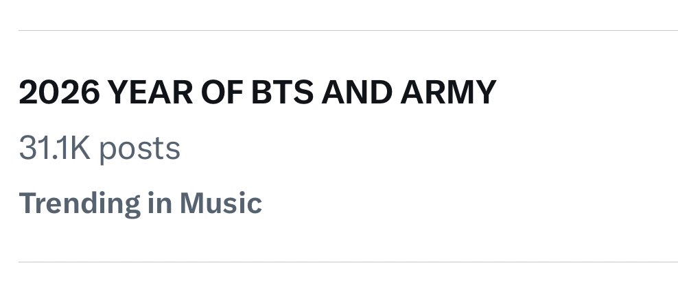 _BTSMoments_'s tweet image. LET&apos;S TREND HIGHER 🔥 

2026 YEAR OF BTS AND ARMY
2026 YEAR OF BTS AND ARMY
2026 YEAR OF BTS AND ARMY
2026 YEAR OF BTS AND ARMY