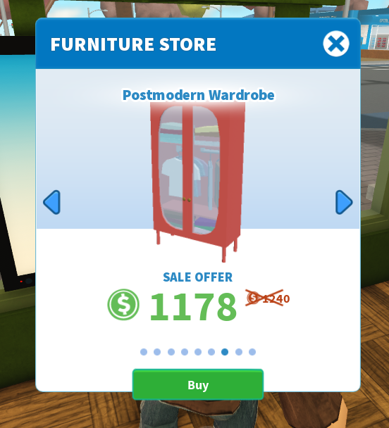 Bloxburg_Intel's tweet photo. In the new Fancy Furniture, there's a sale on different types of furniture sets. Today, it's a sale for the new furniture set https://t.co/kud8X56QPs