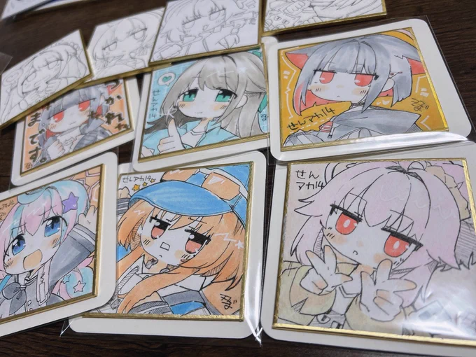 少し余裕が出来たので色紙描きます 当日来れる方で欲しい〜!方は今だけDM解放してますので連絡待ってます