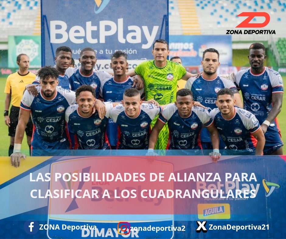 Alianza FC Valledupar llega a la última fecha de la Liga BetPlay con la ilusión intacta de clasificar por primera vez a los cuadrangulares semifinales. 
Noticia completa 👇 
facebook.com/share/p/1AP8ZQ…