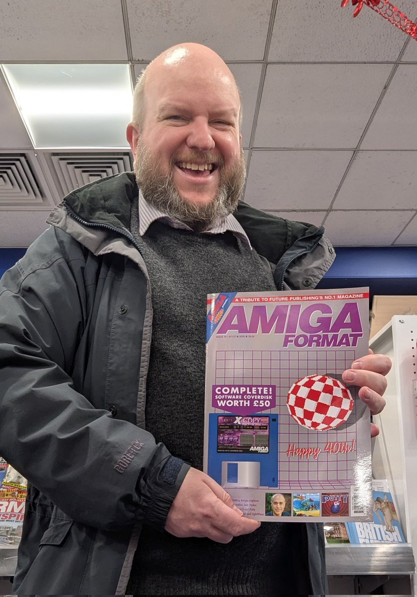 A name you probably didn't expect to see in shops in 2025, courtesy of Amiga Addict. Also available now at addict.media

#Amiga #AA40 #AmigaFormat