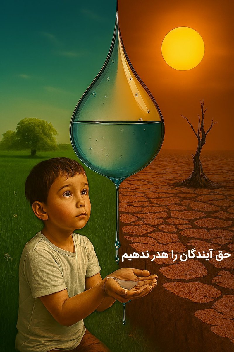 هر قطره آب، خون جاری در رگ‌های ایران است؛ مراقبش باشیم.
#نجات_آب #آب_زندگیست