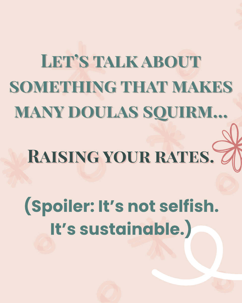 You’re not greedy.
You’re a trained professional whose rates deserve to reflect the care and skill you bring.

If you’ve been putting off raising your #doula prices… this guide will help you know when it’s time and how to do it with confidence.

👉 bit.ly/doularaise