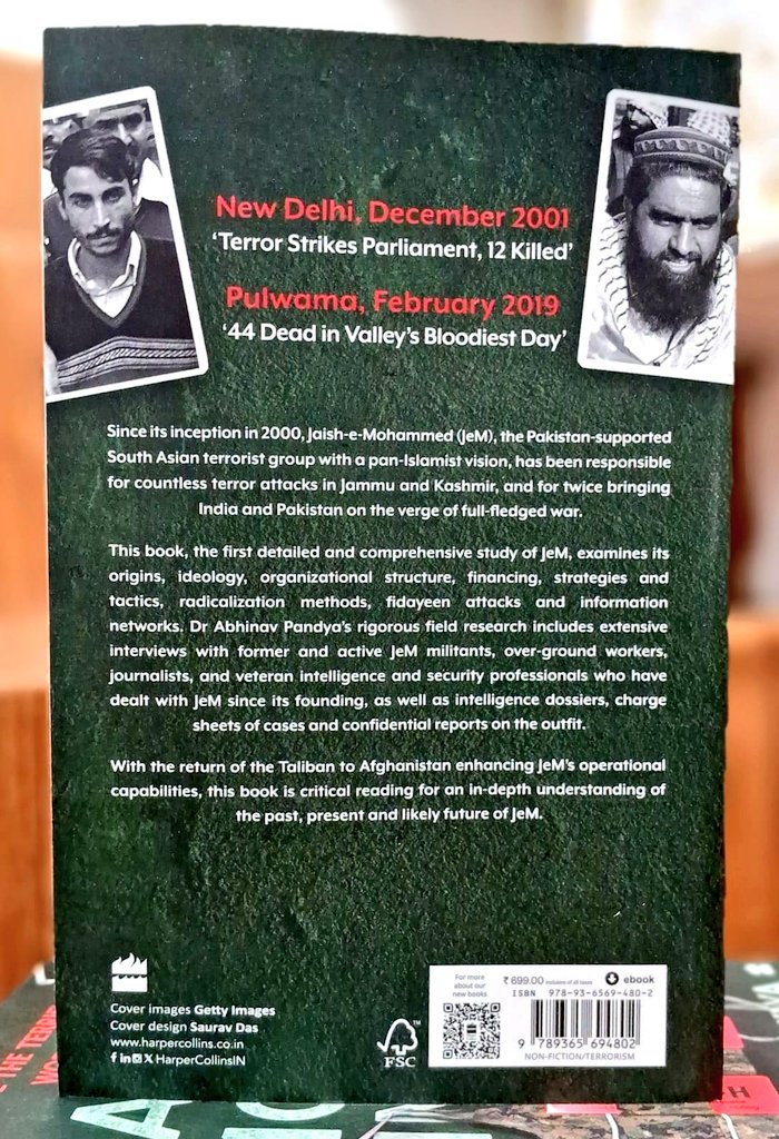 #PIBookRecommendation 🏅
Presenting the highly praised &amp; much recommended book: Inside the Terrifying World of Jaish-e-Mohammed by Dr. Abhinav Pandya (<a href="/abhinavpandya/">Dr. Abhinav Pandya</a>), published by <a href="/HarperCollinsIN/">HarperCollins</a>.
#BuyOriginal 💮 #BuyFromPI
Order 👉 padhegaindia.in/product/jaish-…