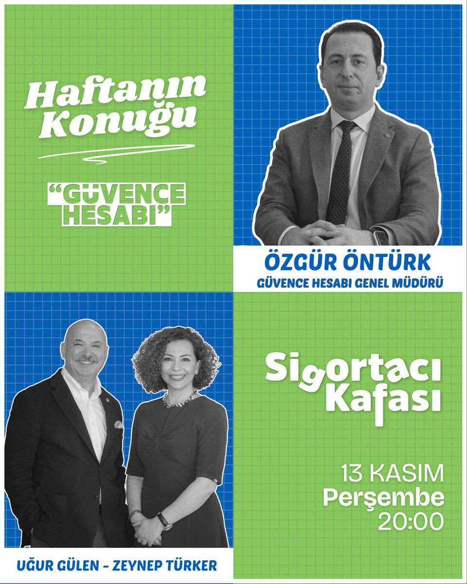 Bu hafta Sigortacı Kafası’nda, Güvence Hesabı Genel Müdürü Özgür Öntürk ile sigorta sisteminin en sessiz ama en hayati yapı taşlarından biri olan Güvence Hesabı’nı konuşuyoruz. 🎙️

#SigortacıKafası