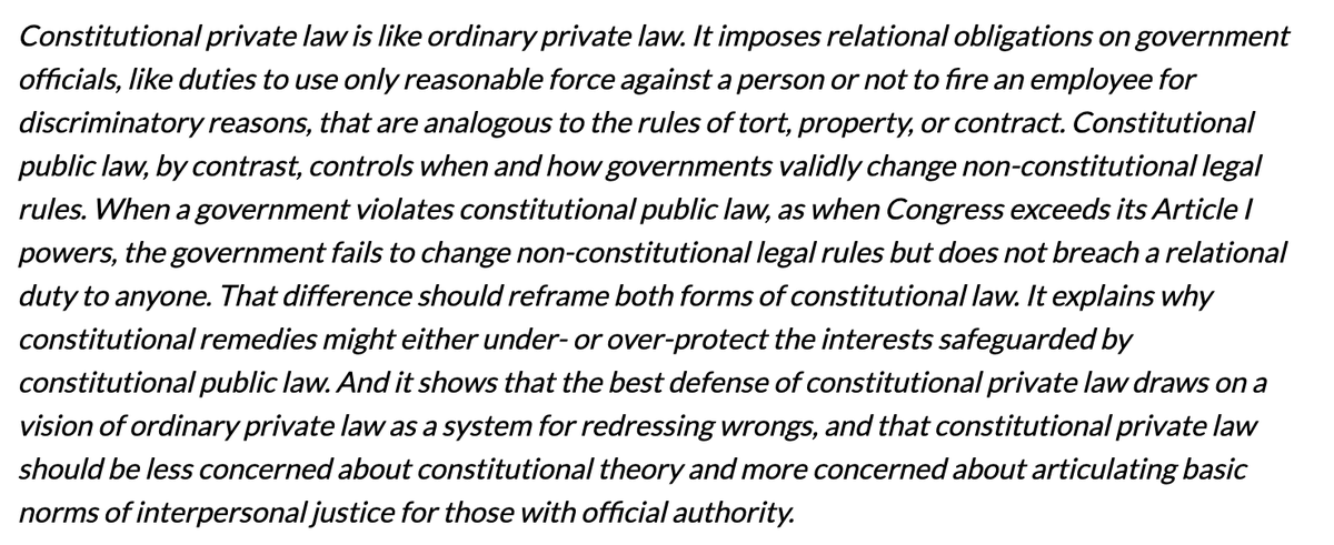 e_garrett_west's tweet image. Pleased that my new article, Constitutional Private Law, has been published in final form by the @WashULRev.  Thanks to the excellent editors!  Here’s the abstract.  Download link below.