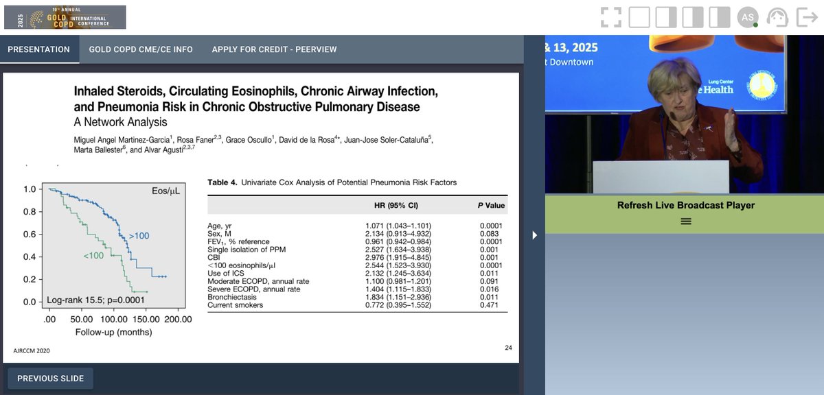 HighAltitudeDoc's tweet image. Biologics are the way forward for COPD, @GOLD_COPD 
Interesting panel of speakers at the GOLD Annual Conference.