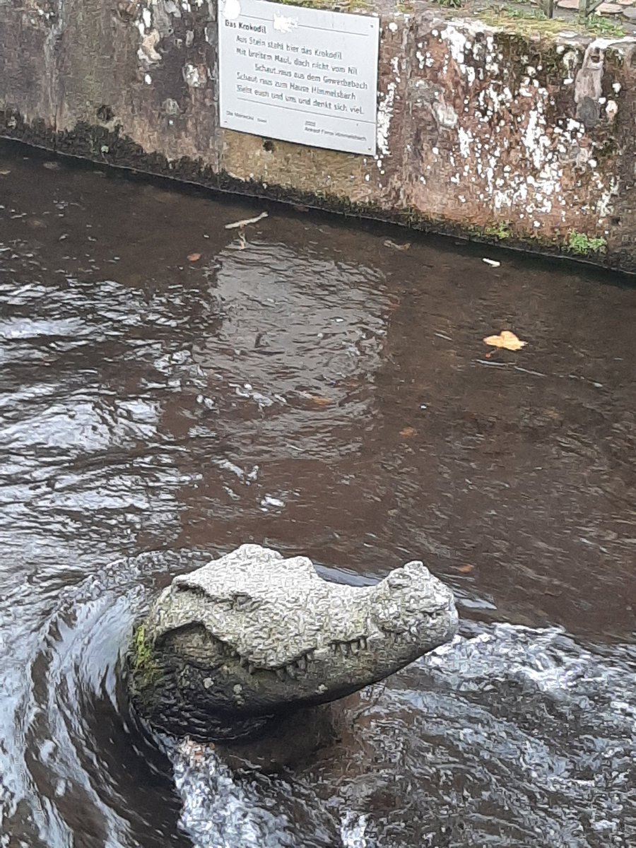 Wir sind hier in Freiburg übrigens schon so südlich, daß es bei uns Krokodile gibt 😉