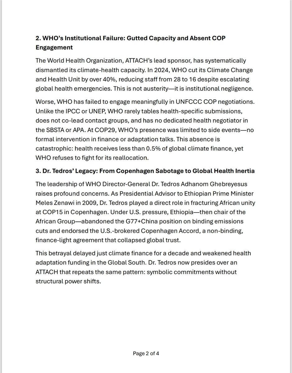 WHAHRH's tweet photo. Health Day at #COP30: Belém Health Action Plan (#BHAP) launched, but it may be still born if merely another instrument of oppression controlled by Western interests and uncaring IGOs. INTLawyers Right to Health Team on the BHAP. https://t.co/n75Sy4PnEp