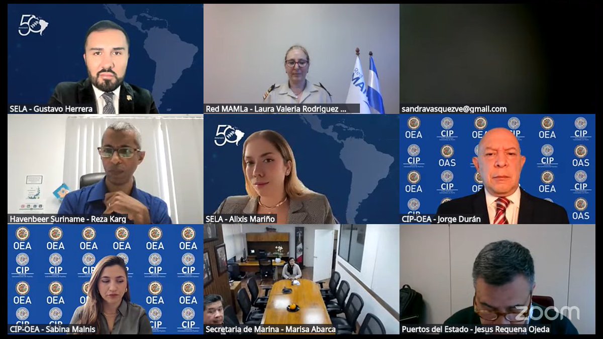 SELAInforma's tweet image. 🔴 #EnVIVO | ¡No te lo pierdas, conéctate! ✅

🌎 El #SELA, la Secretaría de la Comisión Interamericana de Puertos (#CIP) de la @OEA_oficial y @RedMAMLa, dan inicio al IV Seminario Hemisférico sobre Relación Puerto-Ciudad, Responsabilidad Social y Equidad de Género: &quot;proyectando…