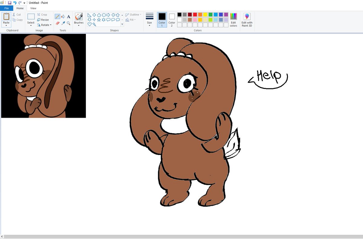 rakkybatsy's tweet photo. I tried drawing cocoa on paint AHAHAH 

LMK if anyone wants to see dandy or other toon in this silly style 🎨🌈

#paint #dandysworld #dandysworldfanart #dandysworldcocoa #cocoa #cocoadw #cocoafanart https://t.co/4RYzuvhAMN