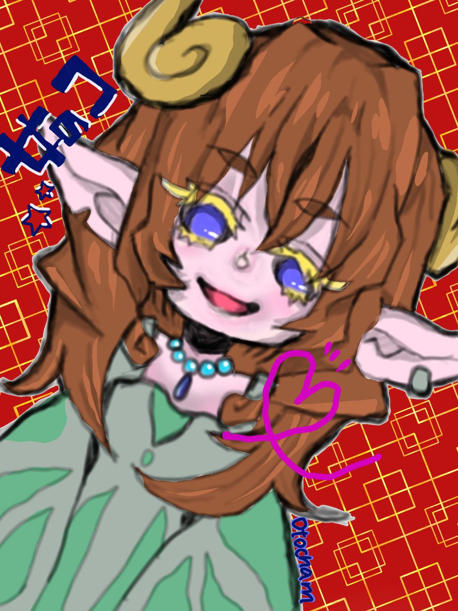 Zxcvbnm3230's tweet image. 楽しい落書き。
 #お絵描き好きさんと繋がりたい  
 #イラスト好きな人と繋がりたい