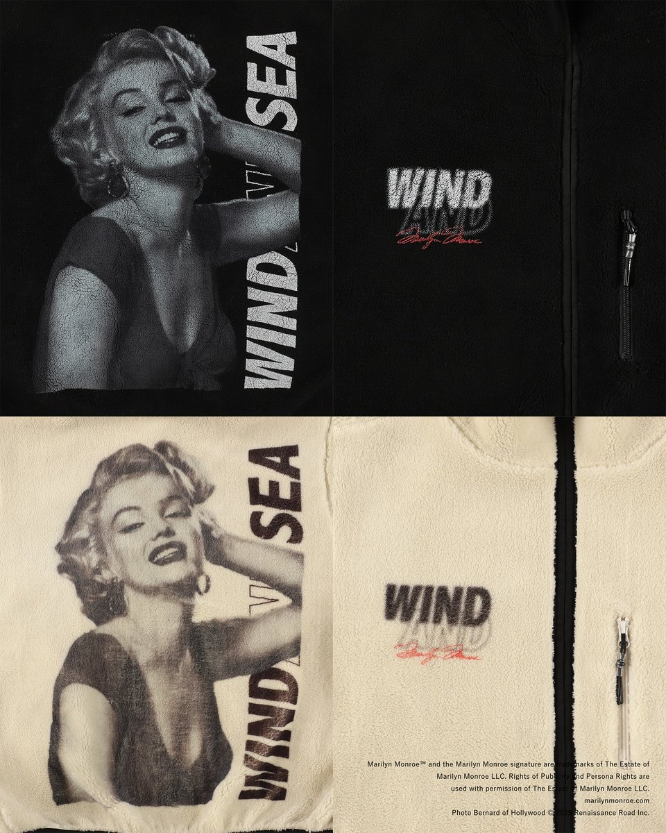 WIND AND SEA x マリリン・モンロー 最新コラボが11/15 発売 (ウィン