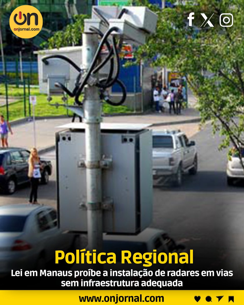 Onjornal1's tweet image. O #vereador #SargentoSalazar, apresentou um #ProjetodeLei (PL) que busca proibir a instalação de radares, #lombadaseletrônicas e outros equipamentos de fiscalização de #trânsito em ruas e avenidas de Manaus que não possuam #infraestrutura adequada.

Acesse:onjornal.com/site/noticia/l…