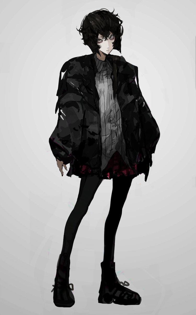 シルエットで描く練習兼立ち絵練習