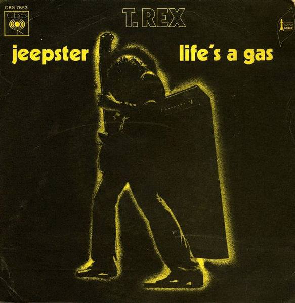 The week of November 13, 1971
"Jeepster"/"Life's A Gas"
EXPLODES into UK Top 40 at #16! 
This T. Rex BANGER is SKYROCKETING to #2, DOMINATING for a JAW-DROPPING 15 WEEKS! 
out selling most of the years #1's 
You WON'T BELIEVE what happens next!