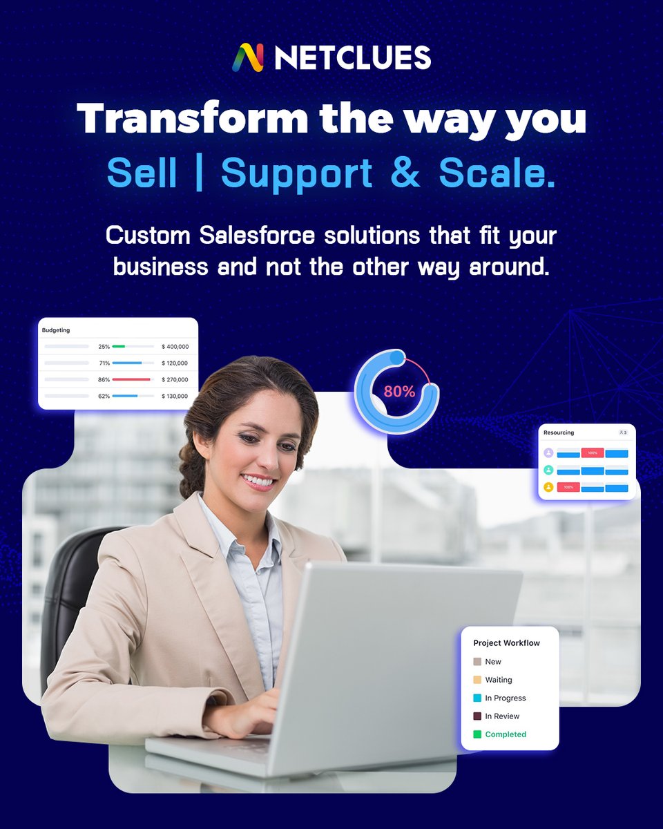 Netclues's tweet image. Your customers aren’t data points — they’re relationships ready to grow.
 At Netclues, we build Salesforce CRM solutions that help you connect smarter, sell faster, and automate more.
Let’s turn Salesforce into your growth engine.
 #Netclues #SalesforceCRM