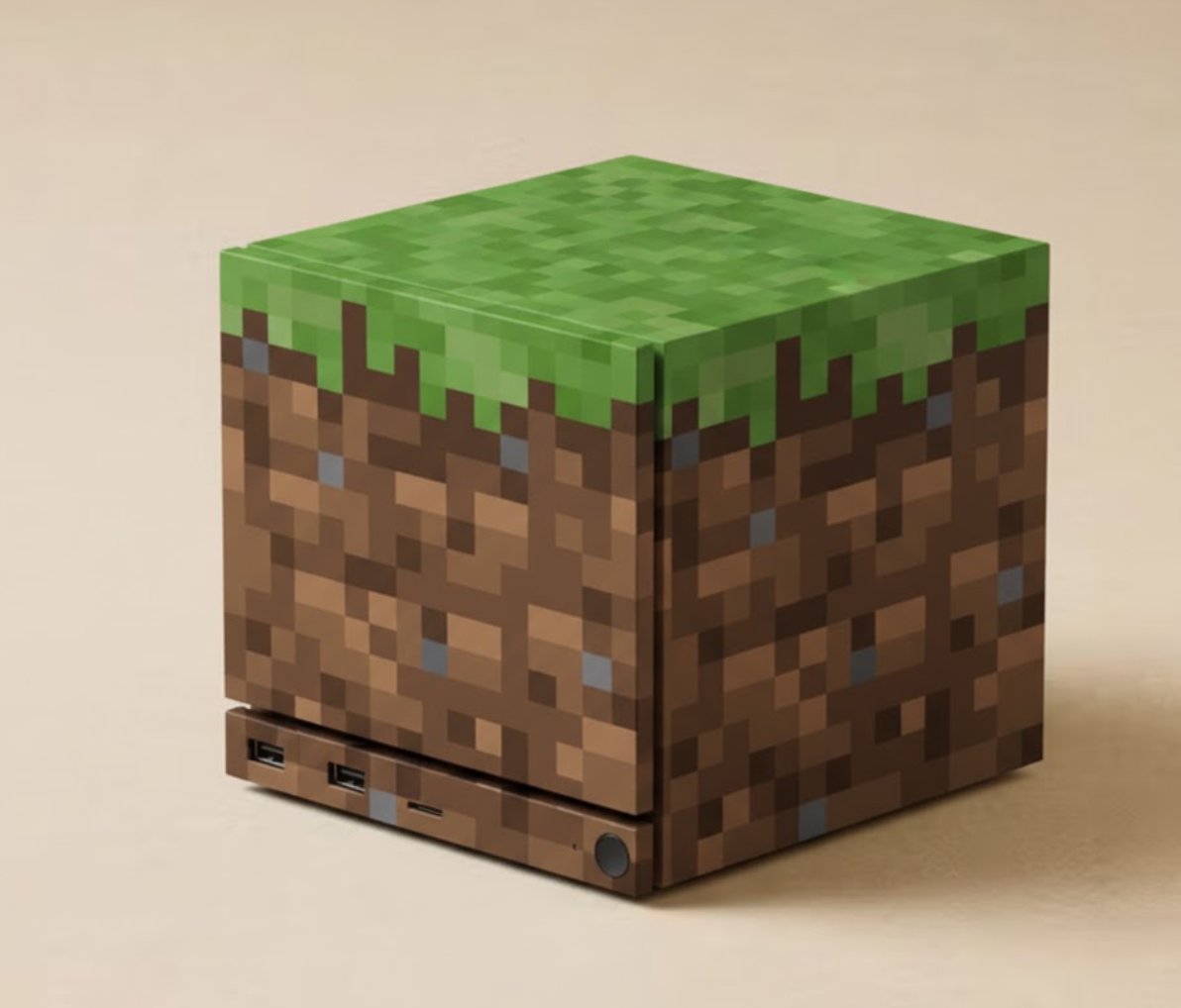 i think if i could buy the steam gabecube i'm putting a minecraft grass block skin on it. <a href="/dbrand/">dbrand</a> steal this idea please