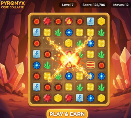 pyronyx5959's tweet image. 🎮 Dive into the Pyronyx Universe! 💥

Get ready for Core Collapse, our thrilling match-3 style game where strategy meets rewarding gameplay! Experience endless fun and integrate seamlessly with the #Pyronyx ecosystem.

It&apos;s time to play, conquer, and earn #PYNX! Start your…