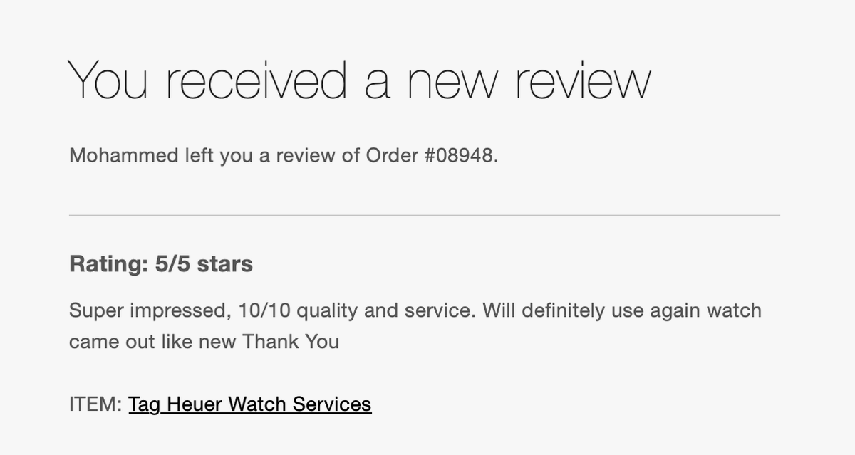 thewatchbench's tweet photo. Every review is from a genuine customer. Thinking of a repair? Get in touch for a quote: https://t.co/7eP9eZQoml https://t.co/D4CRKPiZHc