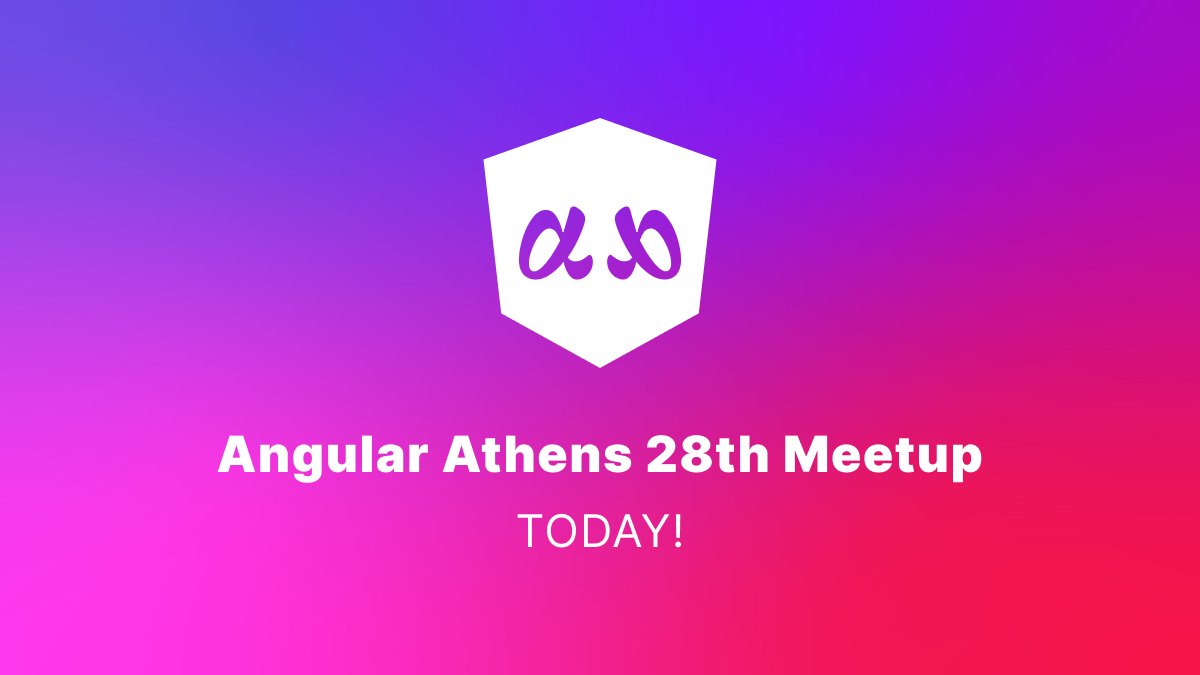 AthensAngular's tweet image. 👋 See you in just a few hours!

The 28th #AngularAthens Meetup kicks off at 7 PM!

Get ready for awesome talks from Matthieu Riegler &amp;amp; Christian Liebel, plus great networking.

🔗 meetup.com/angular-athens…

#meetup #angular