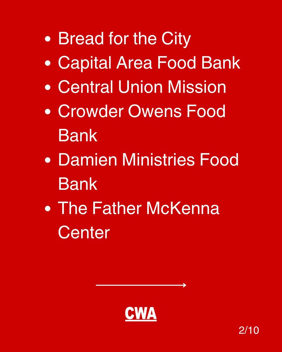 CWALocal2336's tweet photo. If you're in the District of Columbia and in need of food or a hot meal served, try these places. Everyone deserves to be fed. None of us should go hungry. 🥣 https://t.co/piVGevThSk