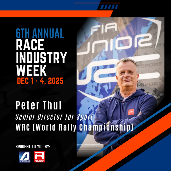 🚨 New speaker alert!
Peter Thul, Senior Director Sport at WRC, joins the lineup for the 6th Annual Race Industry Week, Dec 1–4, 2025!
Don’t miss this chance to hear from one of rally’s global leaders.
👉 Save your seat: epartrade.com/more/onlinerac…