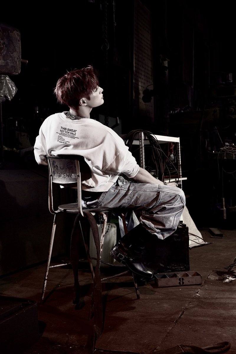 Turning his back to the old world, he stares into the future he's about to disrupt.