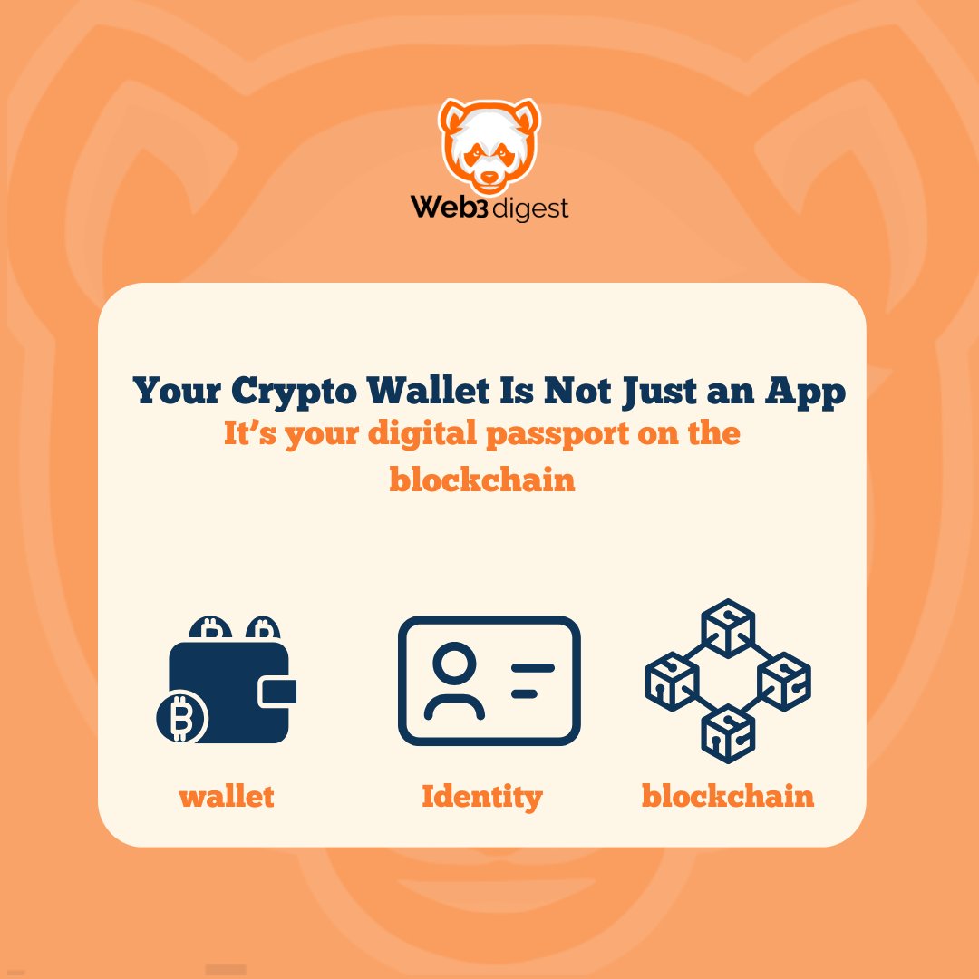 theweb3digest's tweet image. Your Crypto Wallet Is Not Just an App

Your wallet isn’t like a regular bank app — it’s your digital passport into the blockchain world.

It holds your crypto, your NFTs, and your identity.

It’s how you connect, verify, and transact on decentralized apps.

But with great power…