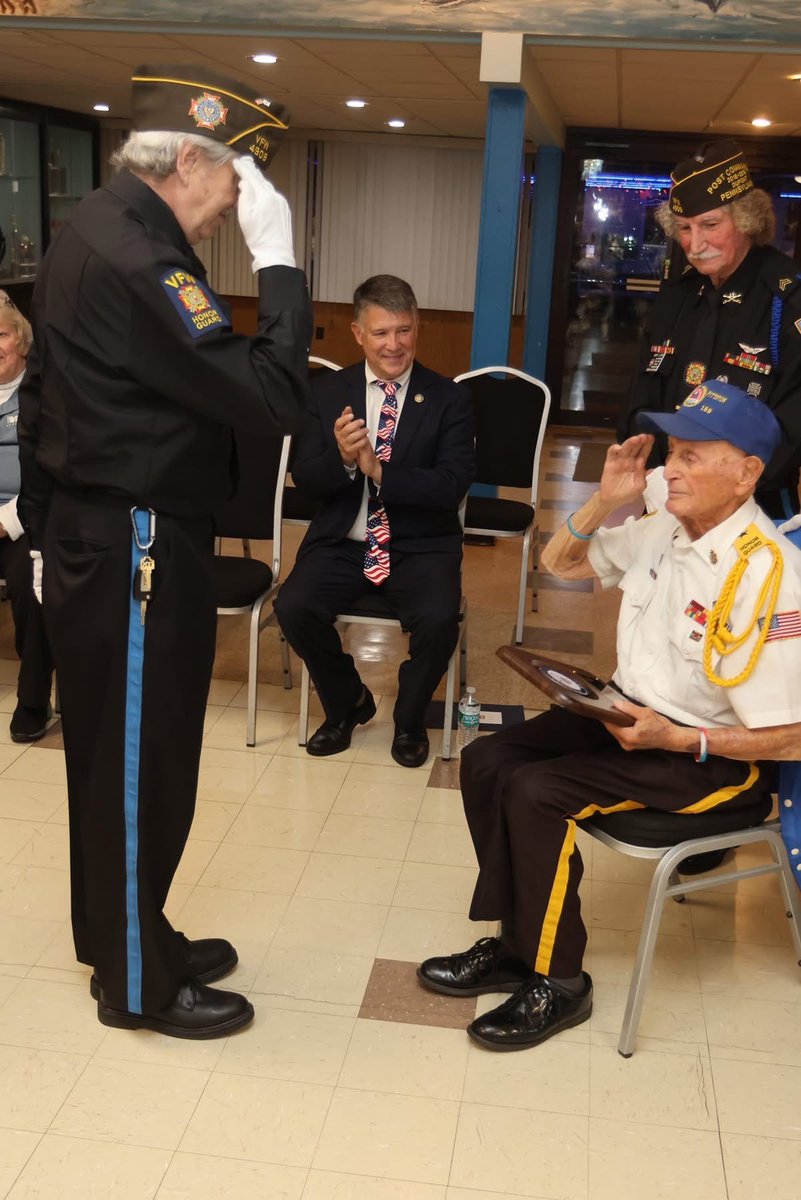 RepHaddock's tweet image. In Dupont, I had a special opportunity this year to honor two living World War II veterans in my district on this most sacred day. I created celebratory citations for both Sal Alaimo and Sam Guarnieri, whose lives and service exemplify the highest ideals of duty and sacrifice.