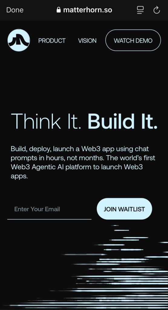 iamhardeytoro's tweet image. Matterhorn: The AI Tool Making Web3 Building Easy @nodefoundryai 

       Let’s be honest, building in Web3 has always been a headache. The tools are clunky, setups take forever, and deploying a single smart contract can feel like running a marathon. Meanwhile, Web2 devs have it…