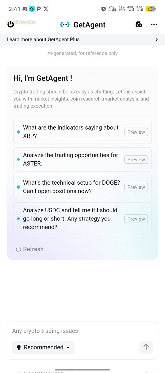 dannynnadozie's tweet photo. 🧠 Meet your new trading BFF, GetAgent! 🤖 This AI powered assistant provides personalized risk management and portfolio insights, making trading a breeze! 💸 With GetAgent, you'll be able to make more informed decisions and stay ahead of the competition
@bitget
#BitgetGetAgent https://t.co/k1vkcaIU7Q