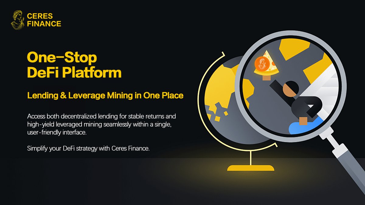 ceres_finance_'s tweet photo. π― Why juggle multiple DeFi platforms? Ceres Finance is your ultimate one-stop hub. Seamlessly switch between decentralized lending for steady income and high-octane leveraged mining for amplified yields. Simplify your DeFi journey with us
#OneStopDeFi #YieldFarming #CeresFinance https://t.co/K6MUBEP8DJ