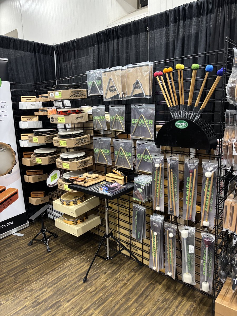 GroverProPerc's tweet image. It’s PASIC 2025, visit us at our booth #1103 

#groverpropercussion #pasic #booth1103 #concertpercussion #groverprotégé #tambourine