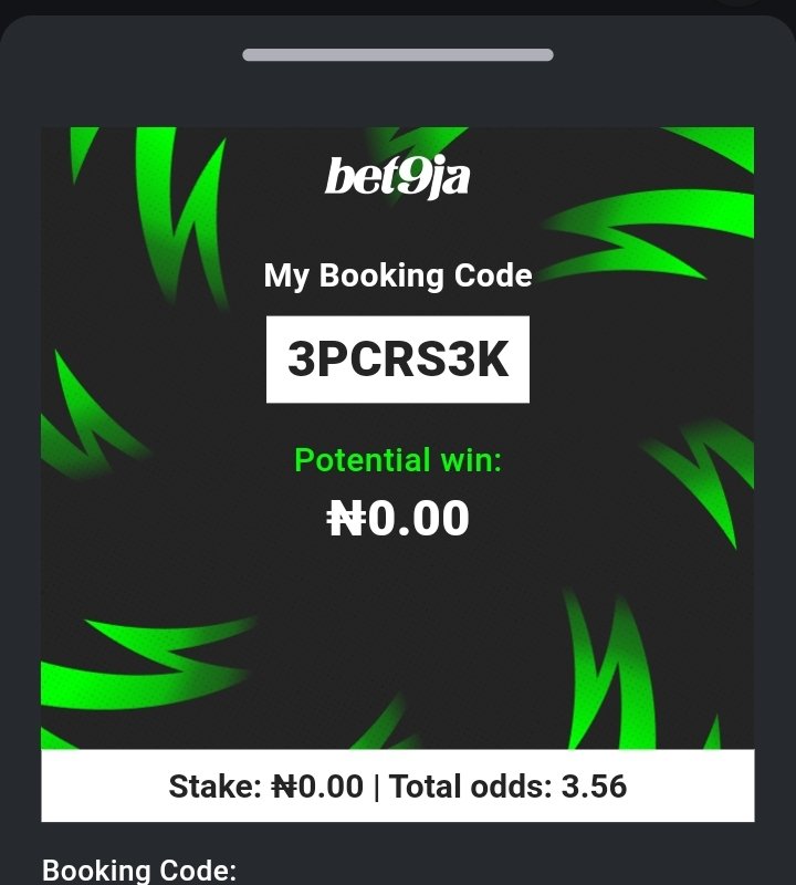 bafreetips's tweet image. 3 Odds &amp;amp; 140 Odds @Bet9jaOfficial

3PCST9V
3PCRS3K

#Bet9jaCode 
@ForeverDau @Emilyly01