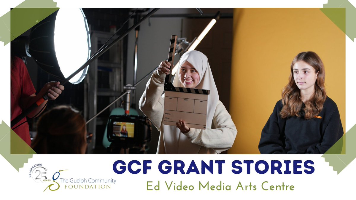 Today’s #GCFGrantStories: Ed Video got a Musagetes Grant to support a big leadership &amp; location change 🎬

They kept key programs going, even with a small team &amp; continue growing Guelph’s arts scene.

Learn more 👉guelphcf.ca/ed-video-gcfgr…