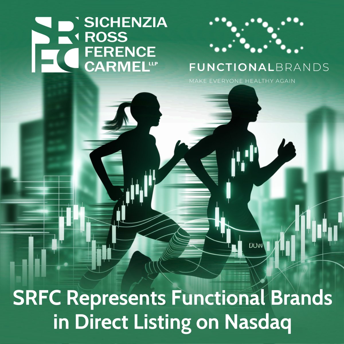 SRFC represented Functional Brands Inc. (NASDAQ: $MEHA), a leading innovator in wellness and performance products, in its recently approved direct listing to Nasdaq. 

The SRFC team was led by <a href="/IPO_lawyer/">Ross Carmel</a>, Barry Biggar, &amp; Rohini Sud.

🔗 srfc.law/sichenzia-ross…