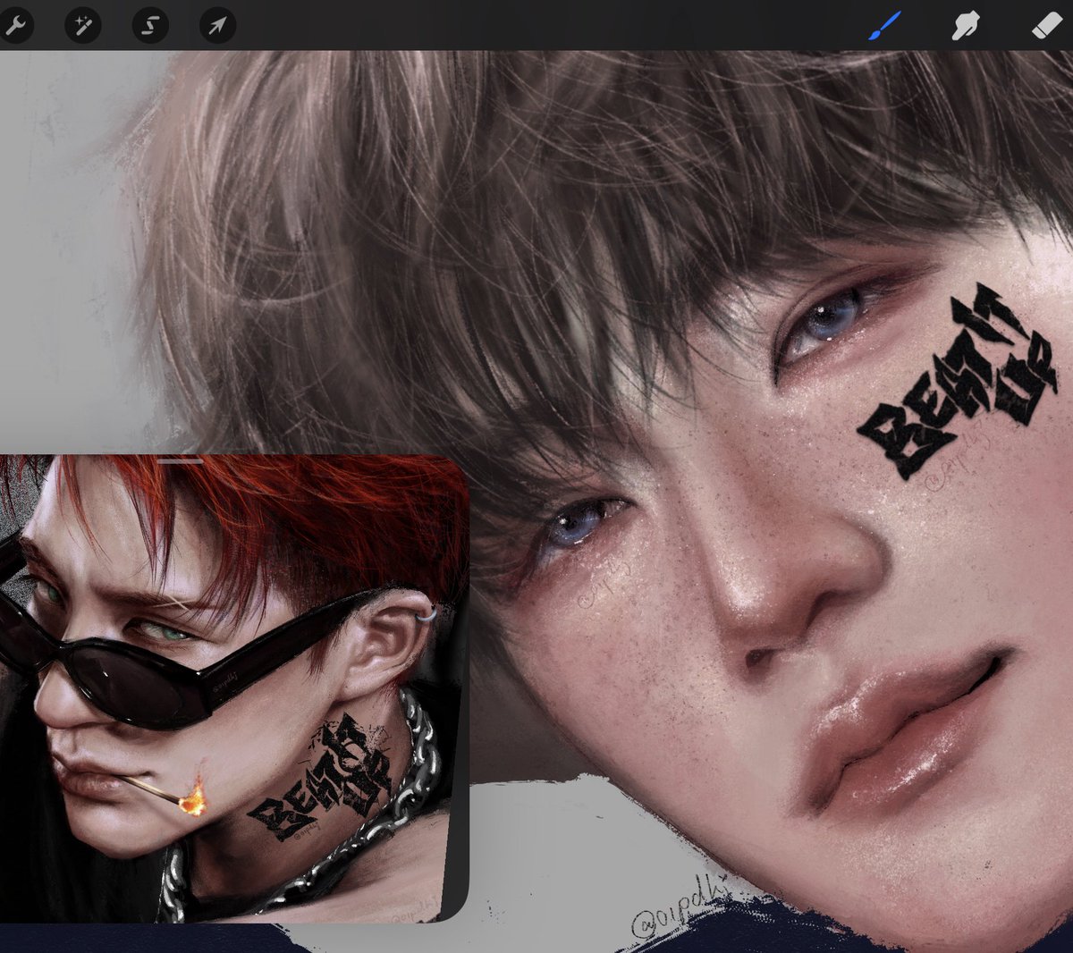 ลีลาวาดรูปแจมอยู่นั่น เพราะมัวฮ้อปมัวเขิน แง่งงงงงงงงงงงงงงๆๆๆๆๆ