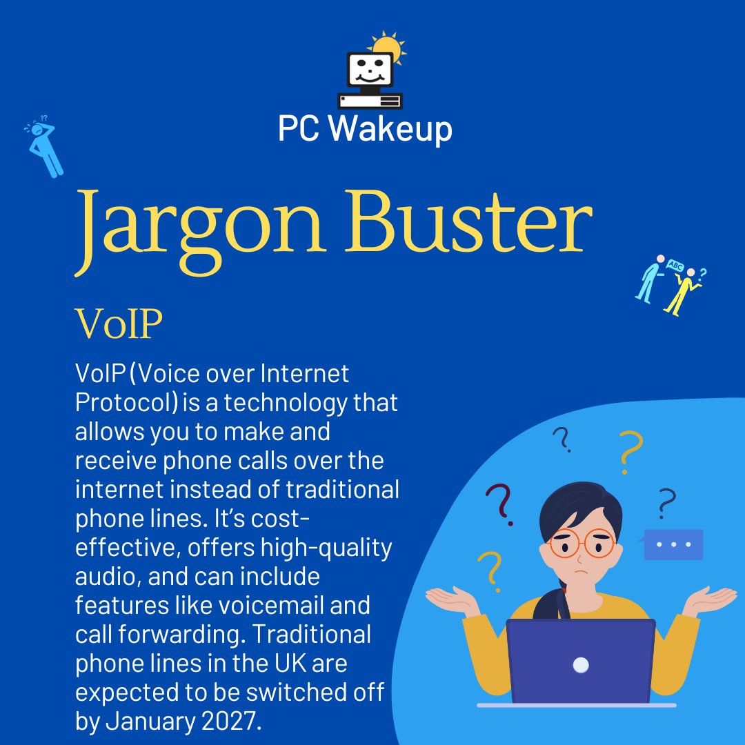 📢 Traditional UK phone lines to be switched off by Jan 2027. ✅ We offer VoIP services via our sister company, Acc-Sys Software Ltd, right here at our address. 🔧 Installation &amp; configuration so you can enjoy reliable, high-quality communication. 📞 Call/pop in 🚶‍♀️to learn more!