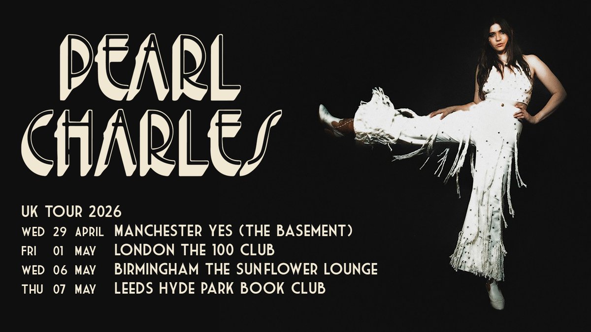 gigseekr's tweet photo. Cosmic country singer-songwriter @pearl_charles is coming to the UK next year!

Tickets for shows in Manchester, London, Birmingham and Leeds go on sale tomorrow at 10am:

https://t.co/tjrPgKILis https://t.co/7ZjfZPsETD