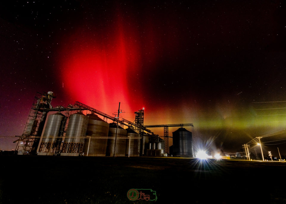 The Northern Lights over the Eureka facility